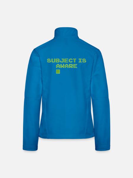 SUBJECT IS AWARE - Frauen Softshelljacke - Lichtblau