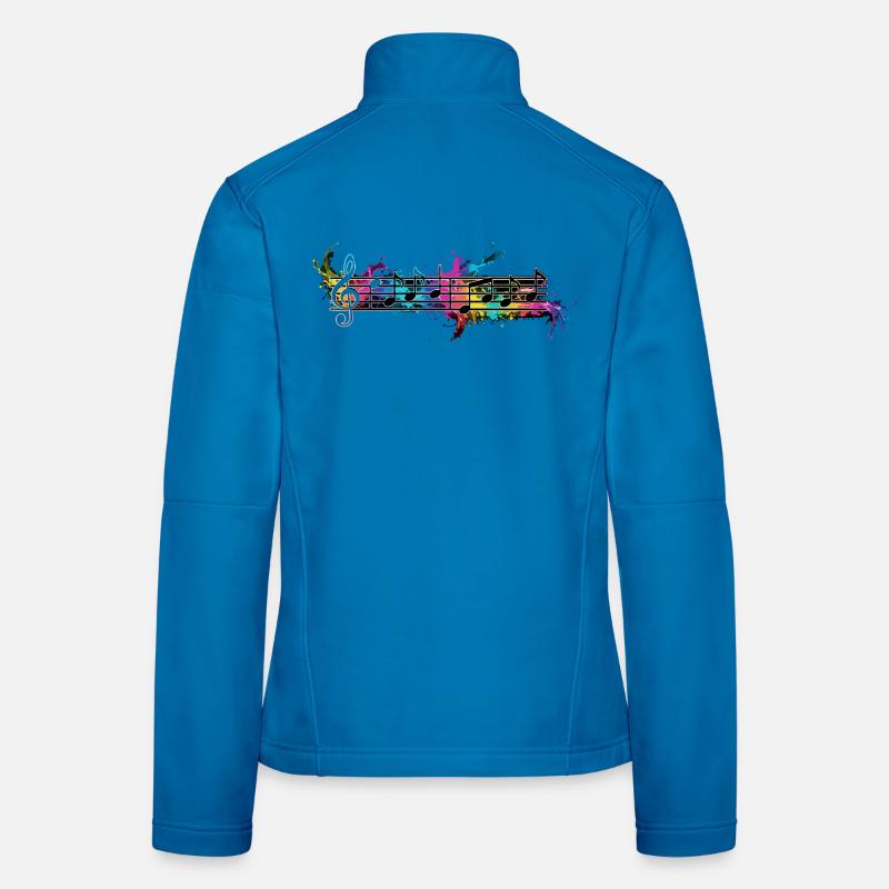 Bunte Noten Frauen Softshelljacke