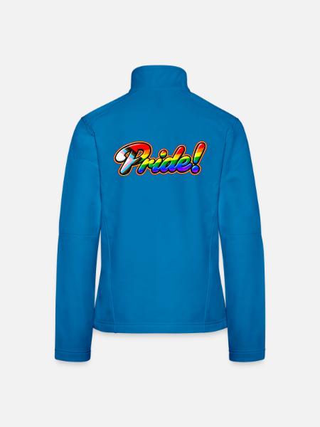 Pride-Progress - Frauen Softshelljacke - Lichtblau - Hinten