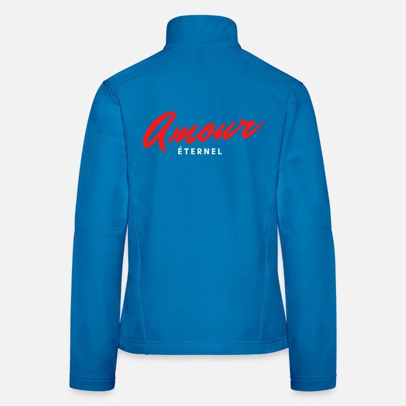 Amour éternel, cadeau de saint Valentin Veste en tissu softshell Femme