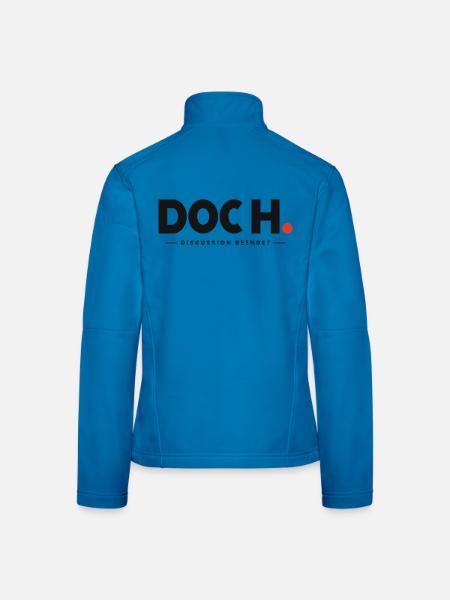 DOCH. — Diskussion beendet - Frauen Softshelljacke - Lichtblau