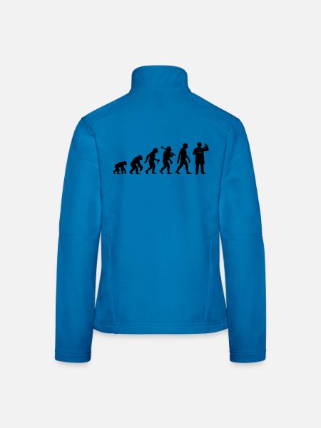 Chemiker Evolution Für Chemie Student Professor - Frauen Softshelljacke - Lichtblau - Hinten