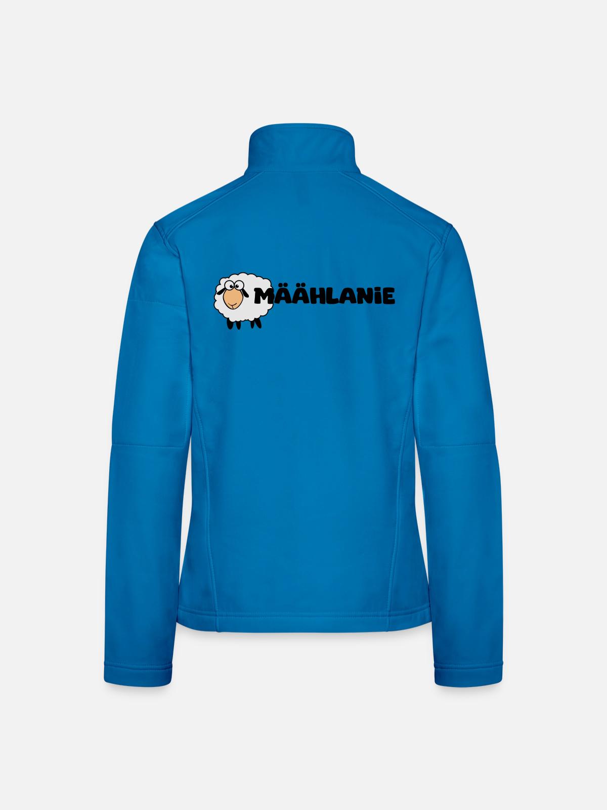 Melanie Schaf "Mäählanie" - Frauen Softshelljacke - Lichtblau - Hinten
