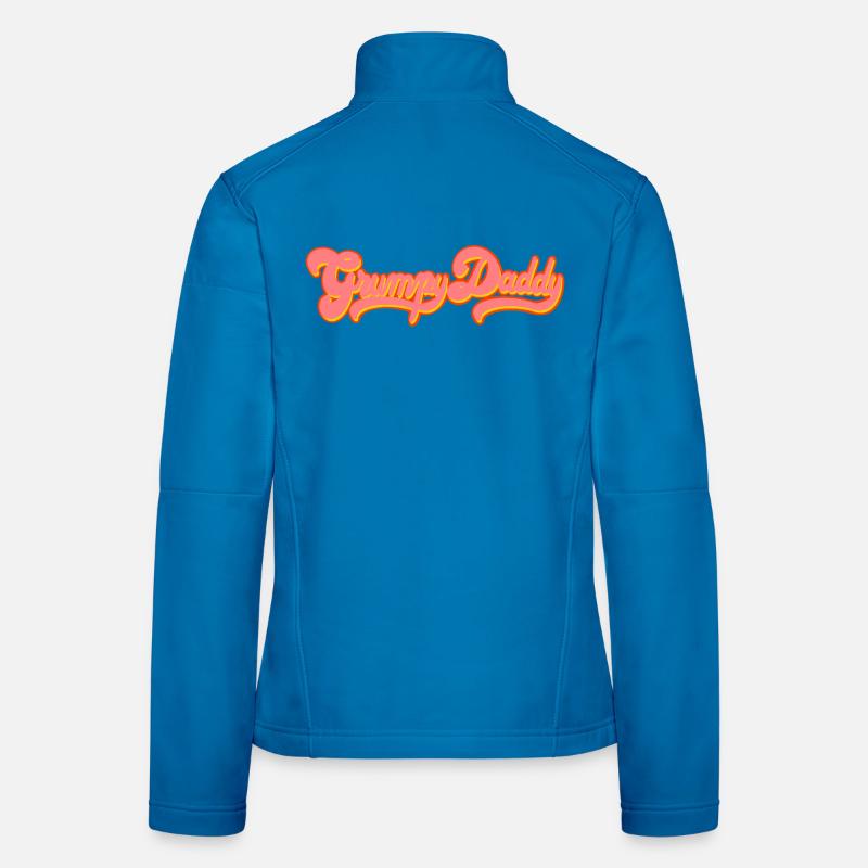 Grumpy Daddy Retro Script - Farbe "Exploitation" Frauen Softshelljacke