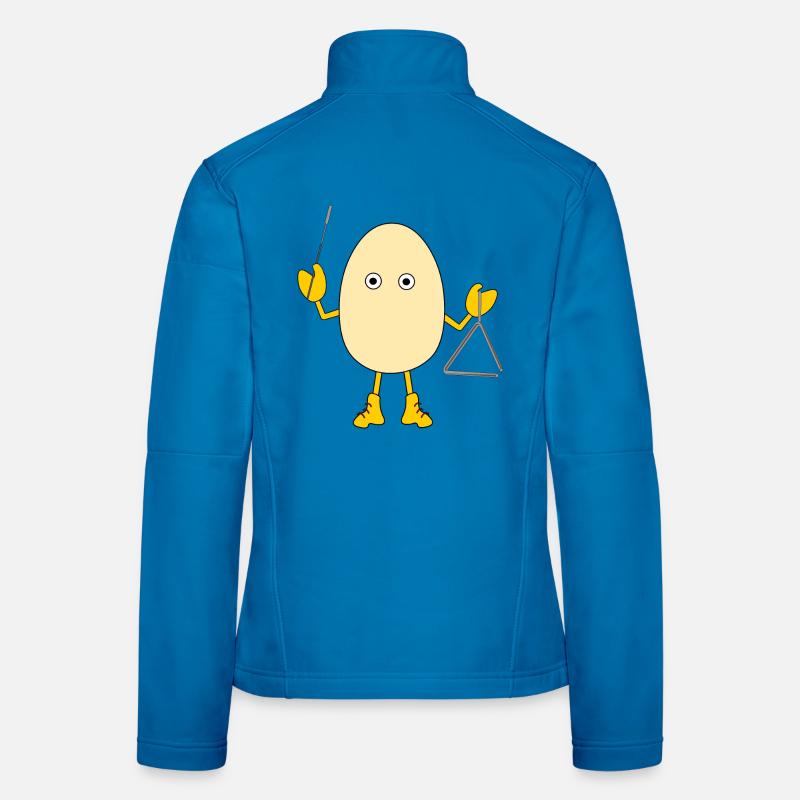 Dreieck Eierkopf - Frauen Softshelljacke - Lichtblau