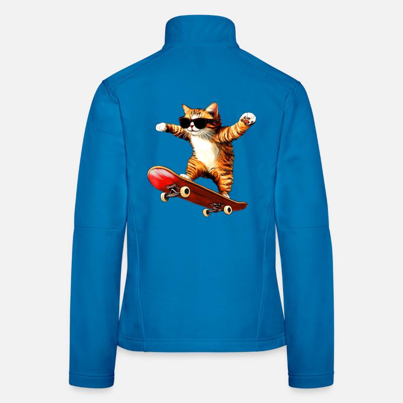 Skateboard pour chat Veste en tissu softshell Femme