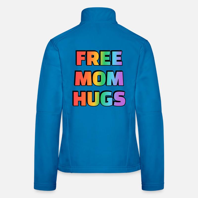 Rainbow Free Mom Hug Tee Frauen Softshelljacke