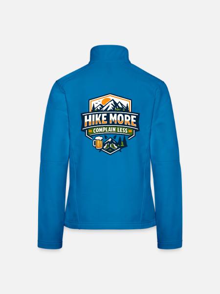 Hike More Complain Less Mountain Tee - Frauen Softshelljacke - Lichtblau - Hinten