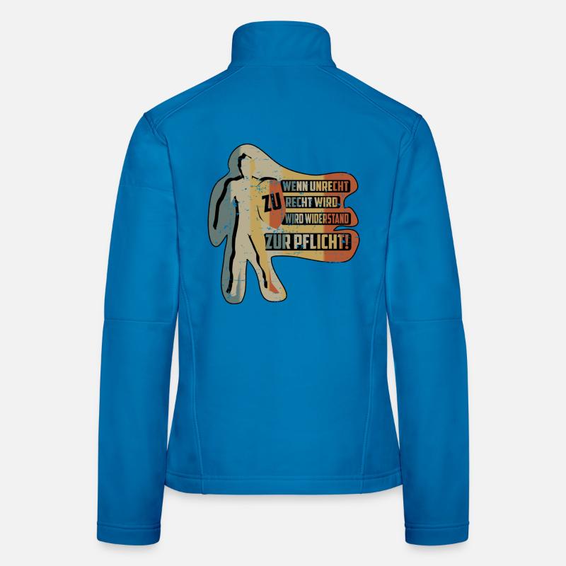 QUAND L’INJUSTICE DEVIENT JUSTE Veste en tissu softshell Femme