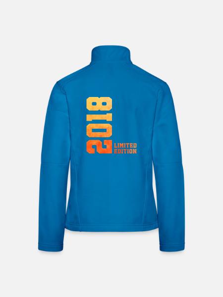 8. Geburtstag limited edition 2018 jahrgang 2018 - Frauen Softshelljacke - Lichtblau - Hinten