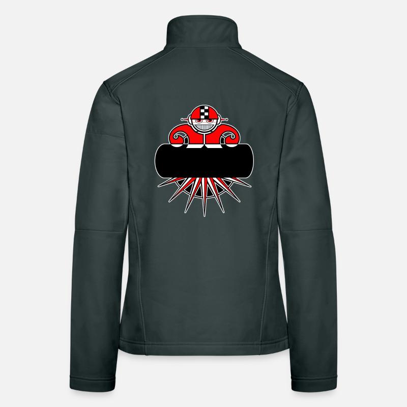 Customizable Stylized Robot Women's Softshell Jacket