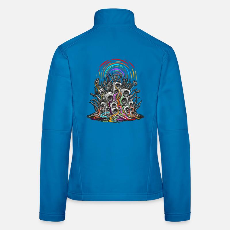 Psychedelic speaker Women's Softshell Jacket