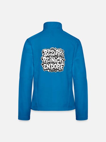 Bezirk Reinickendorf Berlin Graffiti - Frauen Softshelljacke - Lichtblau - Hinten