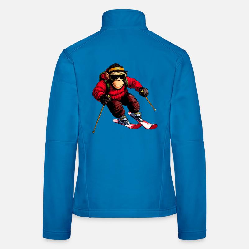 Singe de ski Veste en tissu softshell Femme