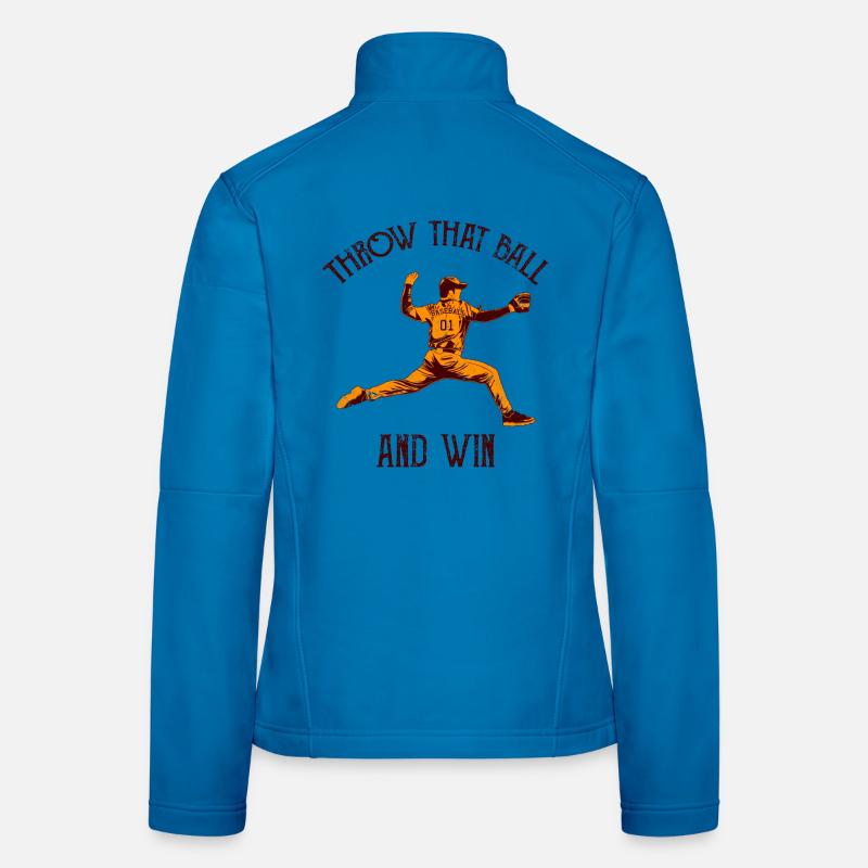 Funny pitcher Women's Softshell Jacket