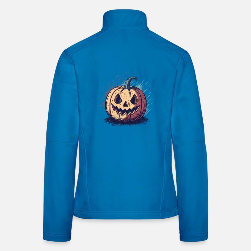 Pumpkin jackolantern chart Women's Softshell Jacket