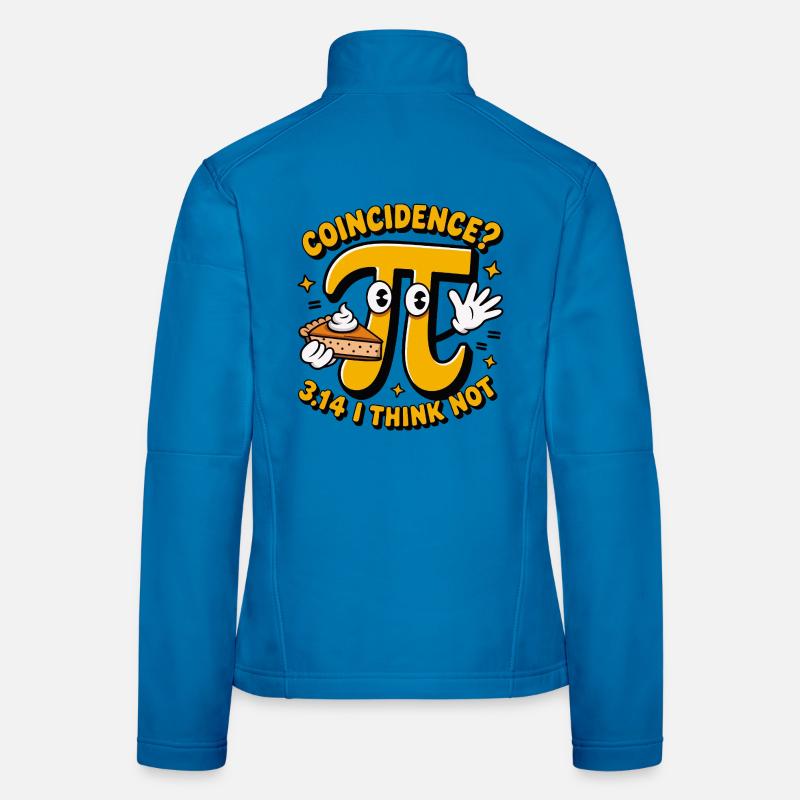Pi Day Coincidence 3.14 Mathe Kuchen Design Frauen Softshelljacke