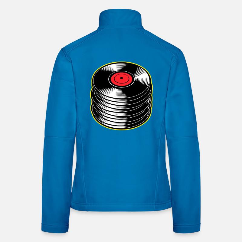 Stack d’albums vinyles Veste en tissu softshell Femme