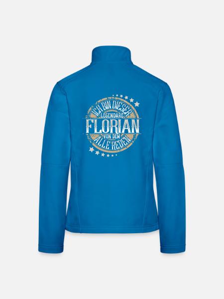 Florian - Frauen Softshelljacke - Lichtblau - Hinten