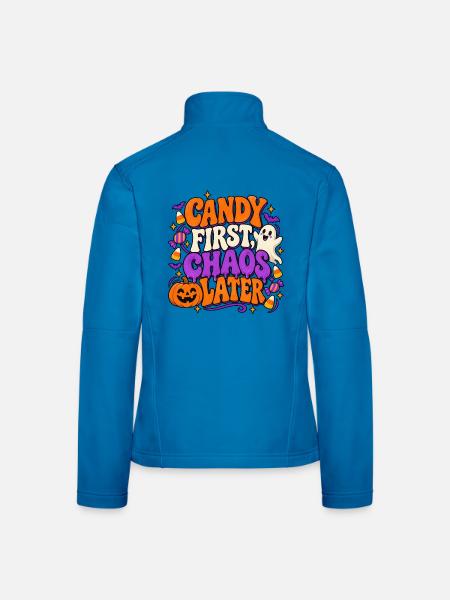 Halloween Spruch - Frauen Softshelljacke - Lichtblau