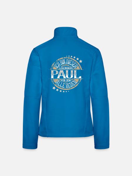 Paul - Frauen Softshelljacke - Lichtblau - Hinten