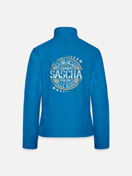 Sascha - Frauen Softshelljacke - Lichtblau - Hinten