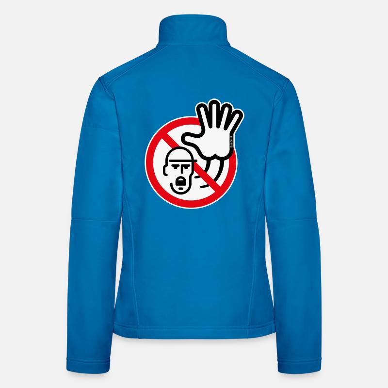 Warning Sign / Warning / Prohibition (Symbol / 3C) Women's Softshell Jacket