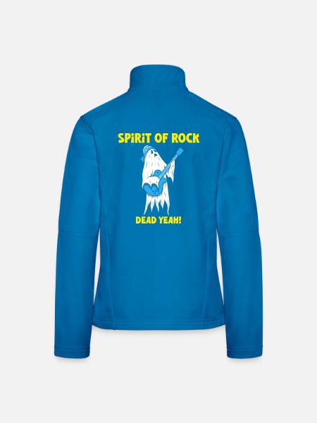 Spirit of Rock Ghost Gitarrist - Frauen Softshelljacke - Lichtblau - Hinten