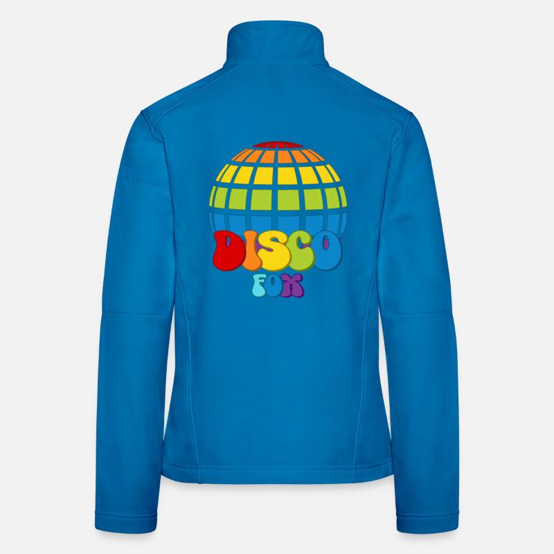 Disco Fox Disco Ball Groovy Discotheque Discofox Women's Softshell Jacket