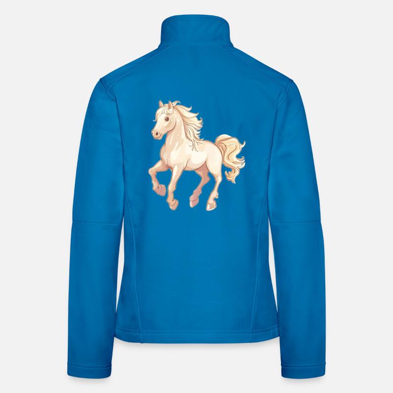 Cheval Veste en tissu softshell Femme