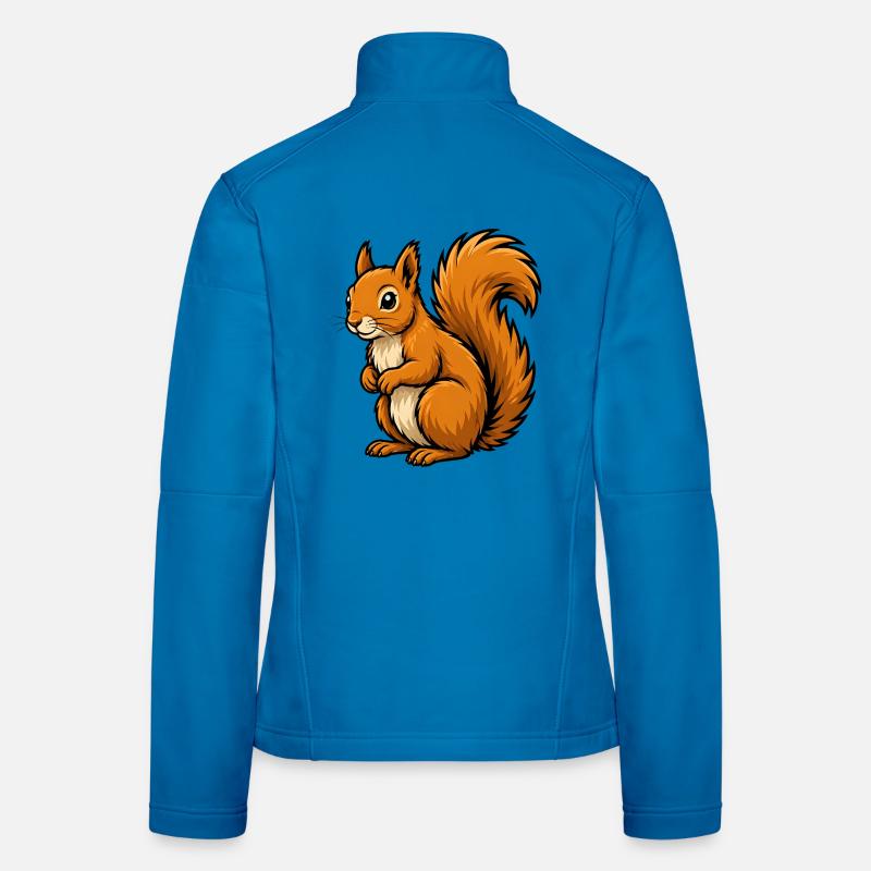 écureuil roux Veste en tissu softshell Femme