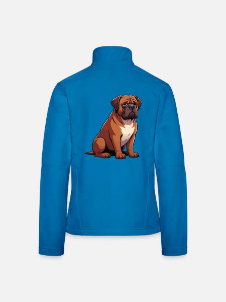 Bordeaux Dogge Bordeauxs Bordeaux Doggen besitzer - Frauen Softshelljacke - Lichtblau - Hinten