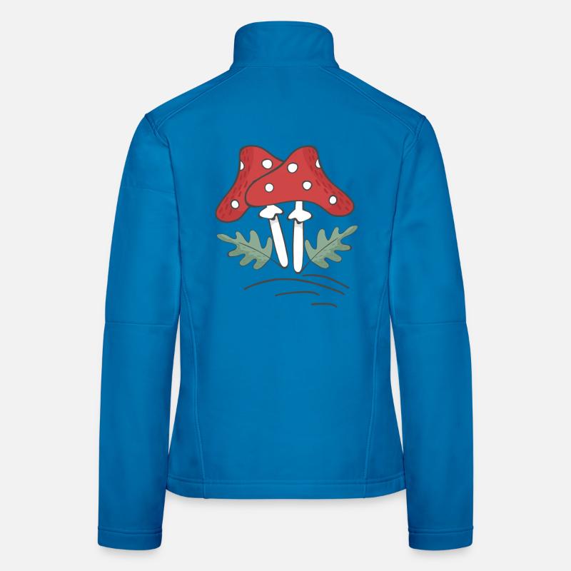 Champignons Veste en tissu softshell Femme
