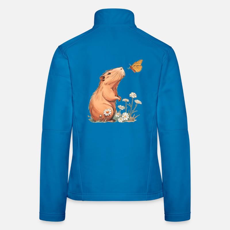 Capybara Schmetterling - Frauen Softshelljacke - Lichtblau