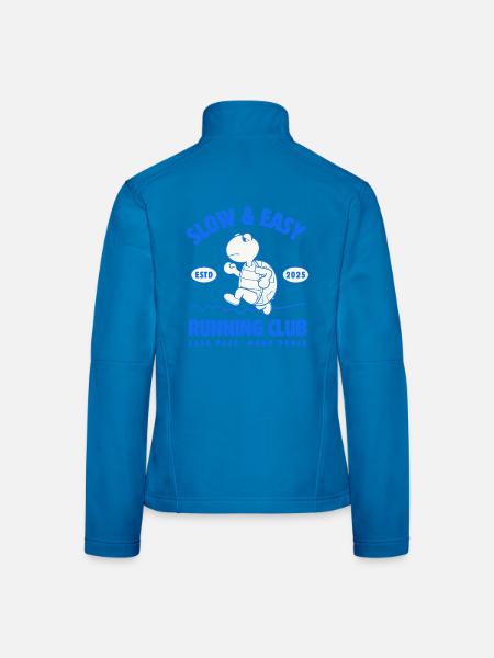Slow & Easy Running Club - Frauen Softshelljacke - Lichtblau