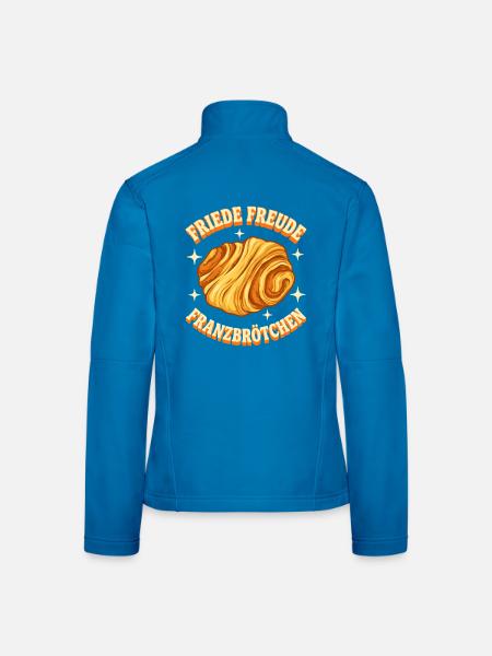 Friede Freude Franzbrötchen - Hamburg Gebäck - Frauen Softshelljacke - Lichtblau - Hinten