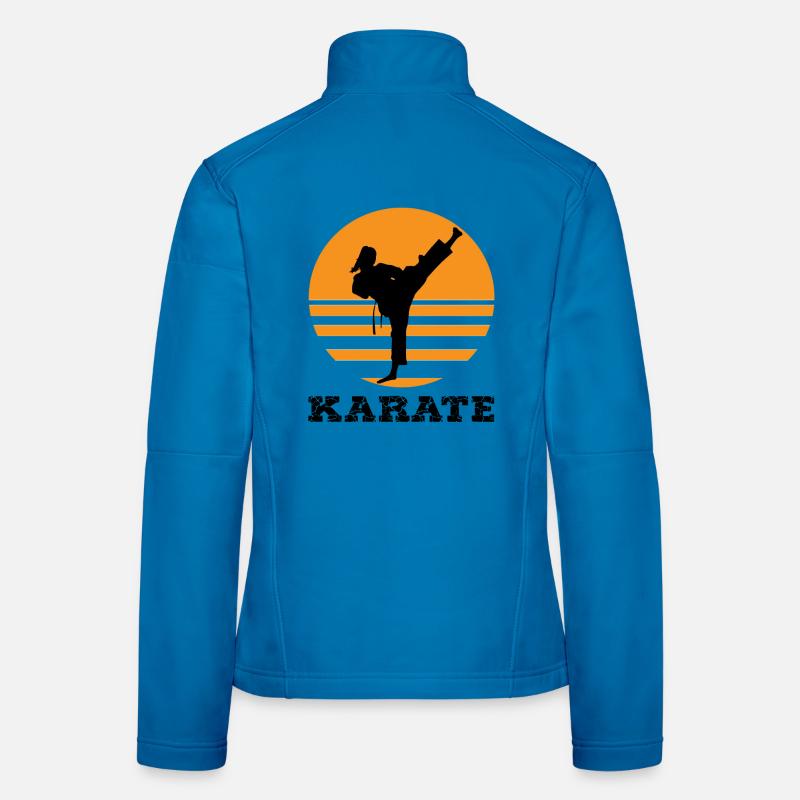 karate - Frauen Softshelljacke - Lichtblau