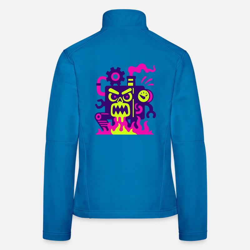Monster Machine en feu Veste en tissu softshell Femme