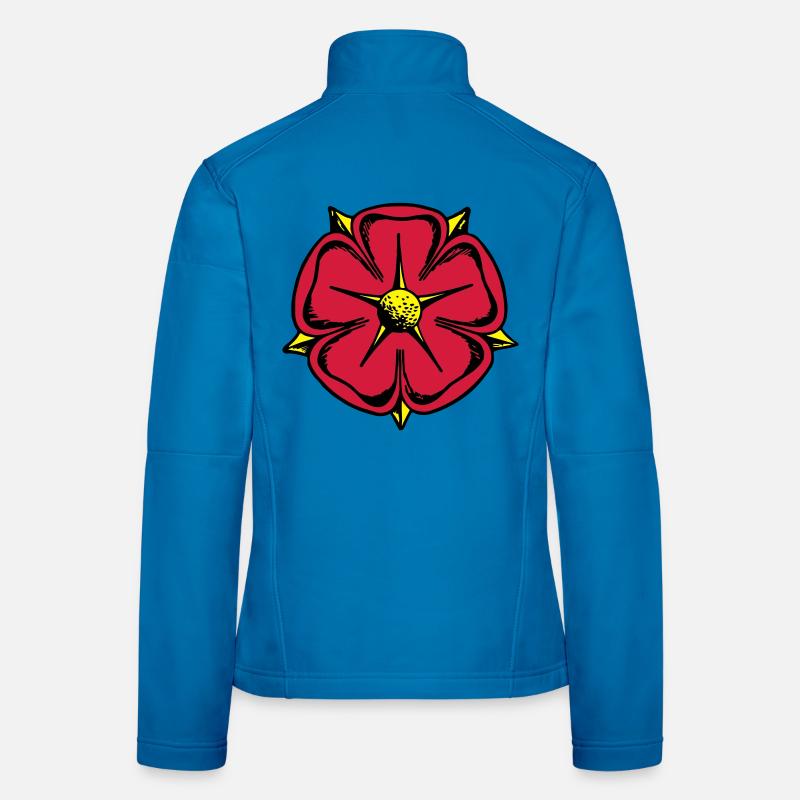 Lippische Rose - Frauen Softshelljacke - Lichtblau