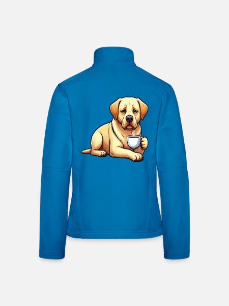 Labrador Labradorbesitzer Labradorliebhaber Labbi - Frauen Softshelljacke - Lichtblau - Hinten