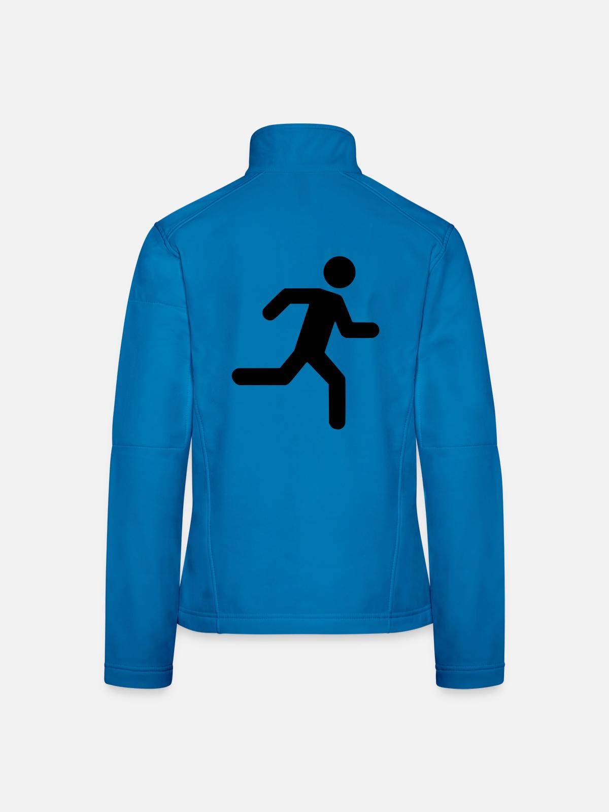 Running Man - Frauen Softshelljacke - Lichtblau - Hinten