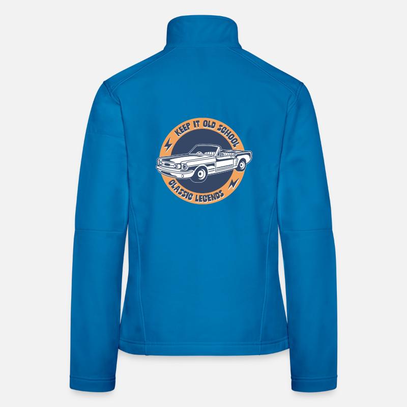Keep It Old School - Légendes des voitures classiques Veste en tissu softshell Femme