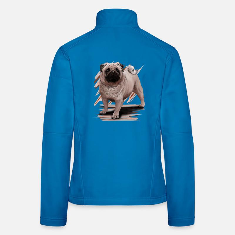 Mops Frauen Softshelljacke
