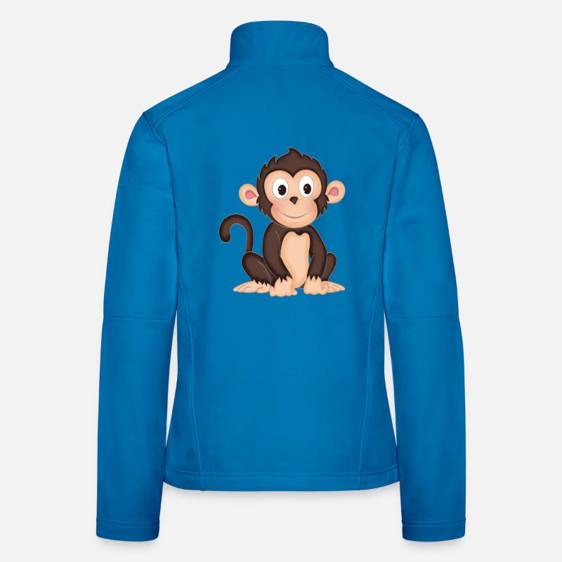 Monkey - cute monkey - design Women's Softshell Jacket