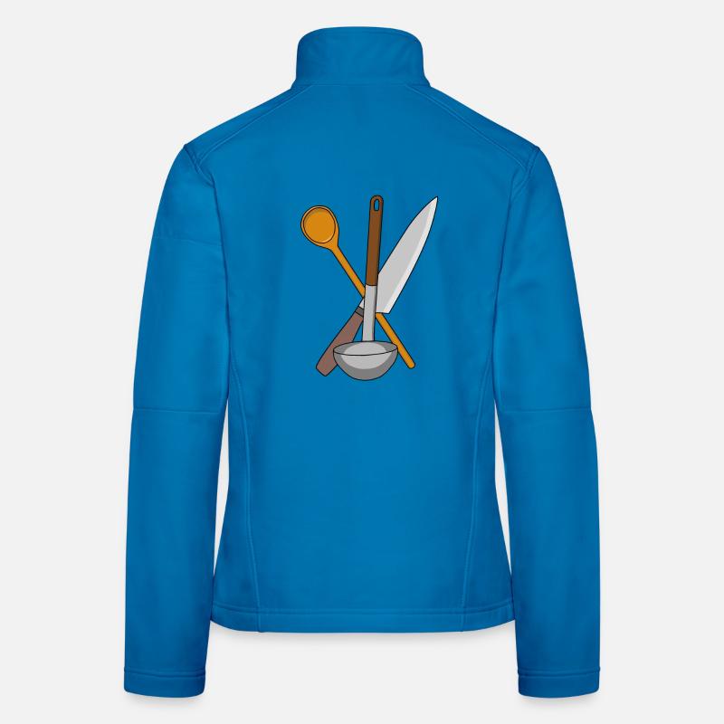 Cook Knife Cooking Kitchen Soup Simmer Cooking Spoon Women's Softshell Jacket