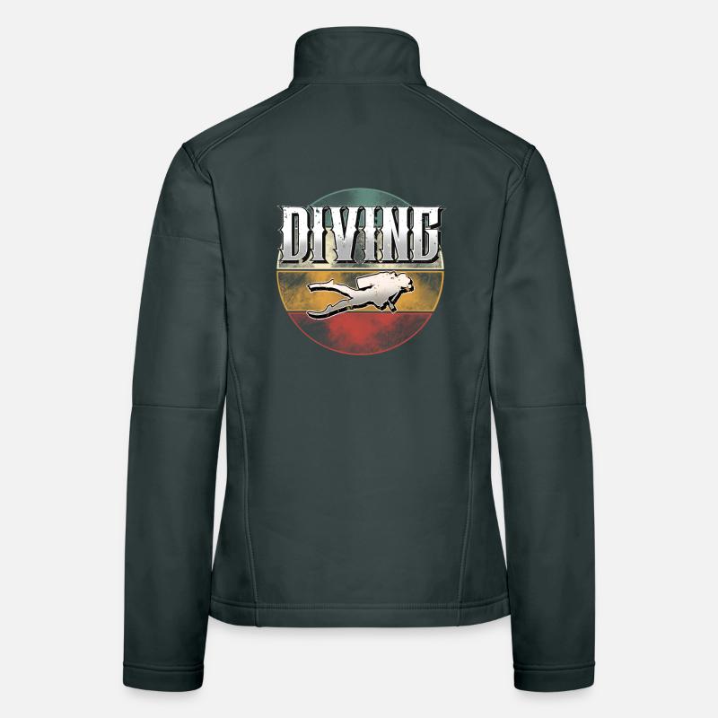 Diving Divers Women's Softshell Jacket