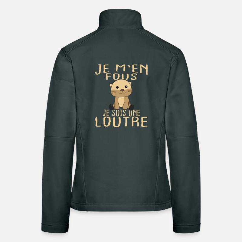 I don't care I'm a gift otter Women's Softshell Jacket