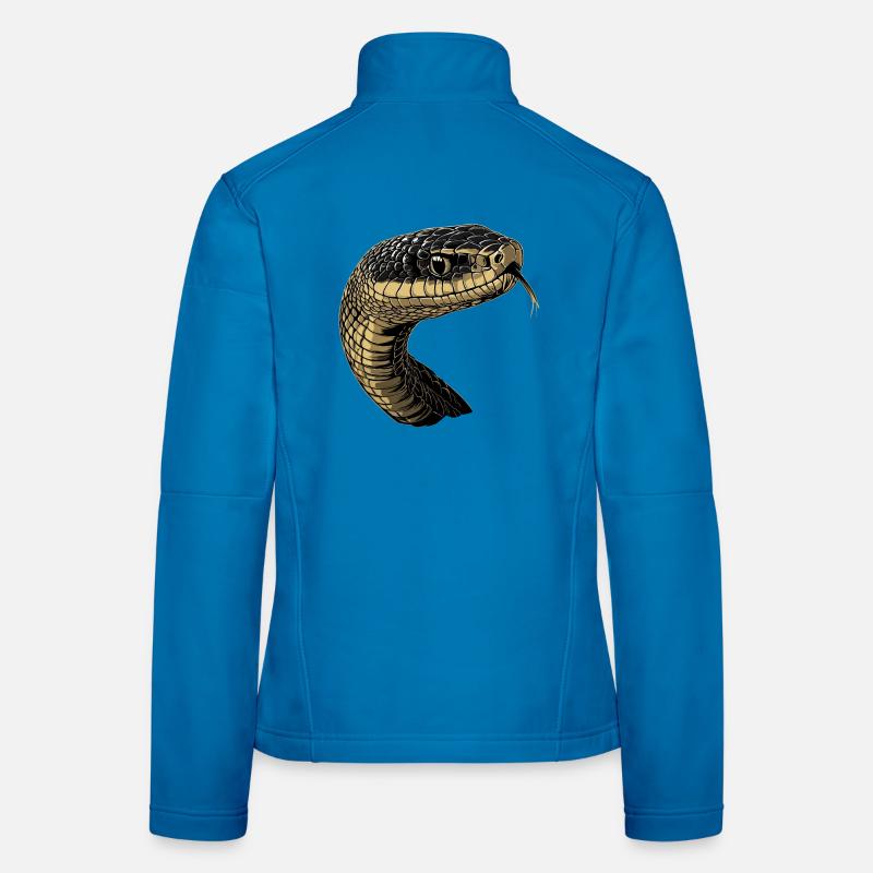 Schlange Python Kobra Mamba Klapperschlange Snake Frauen Softshelljacke