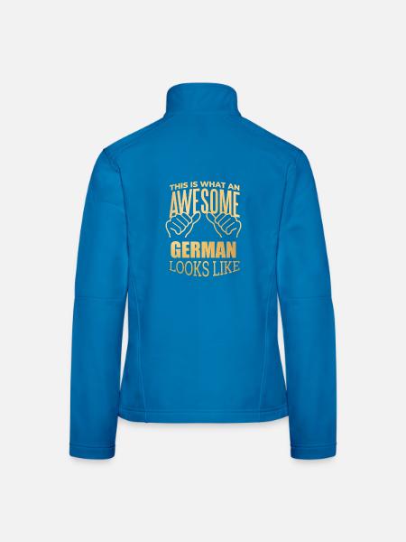 Germany Germany Germany - Women's Softshell Jacket - light blue - Back
