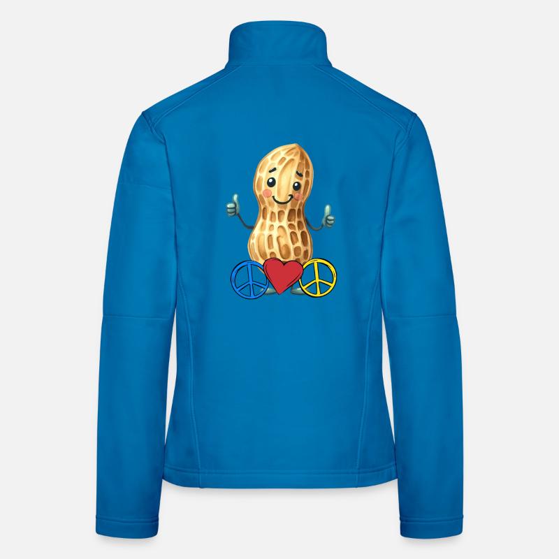 Peanut Peace Heart Peace Women's Softshell Jacket